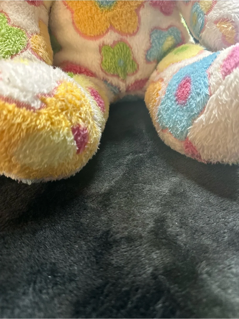 Build-A-Bear Floral Bunny Plush White Pink Easter Spring Stuffed Animal 16”